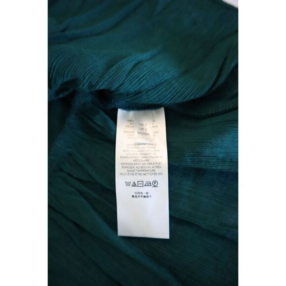 Free People OB1388568 Women's Sz S Garden Gem Green Daia Ruched Peplum Top - Picture 6 of 9